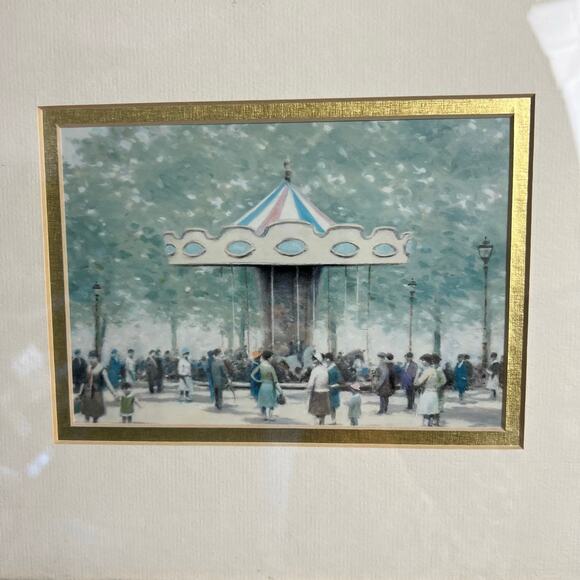 "Saturday Afternoon" by André Gisson Art – Gold Framed Reproduction Painting - Picture 5 of 10